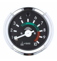 Otáčkomer SIMSON Ø60mm MZA s chrómovým krúžkom kontrolkou diaľkových svetiel